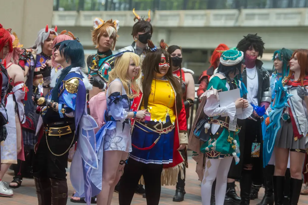 Suasana konvensi anime Gambar konvensi anime