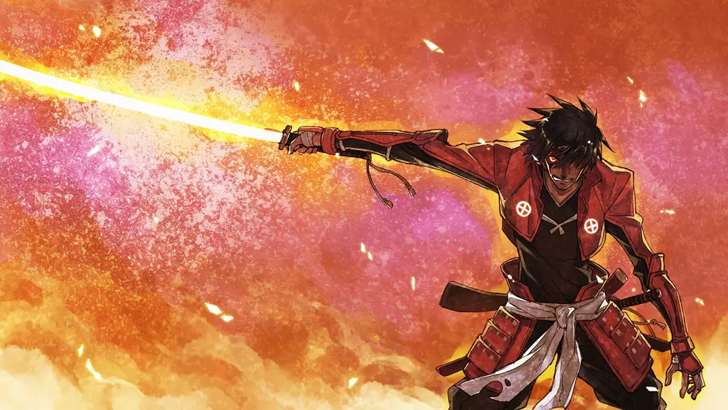 Adegan Pertarungan Dramatis Drifter Gambar adegan pertarungan seru di anime Drifter