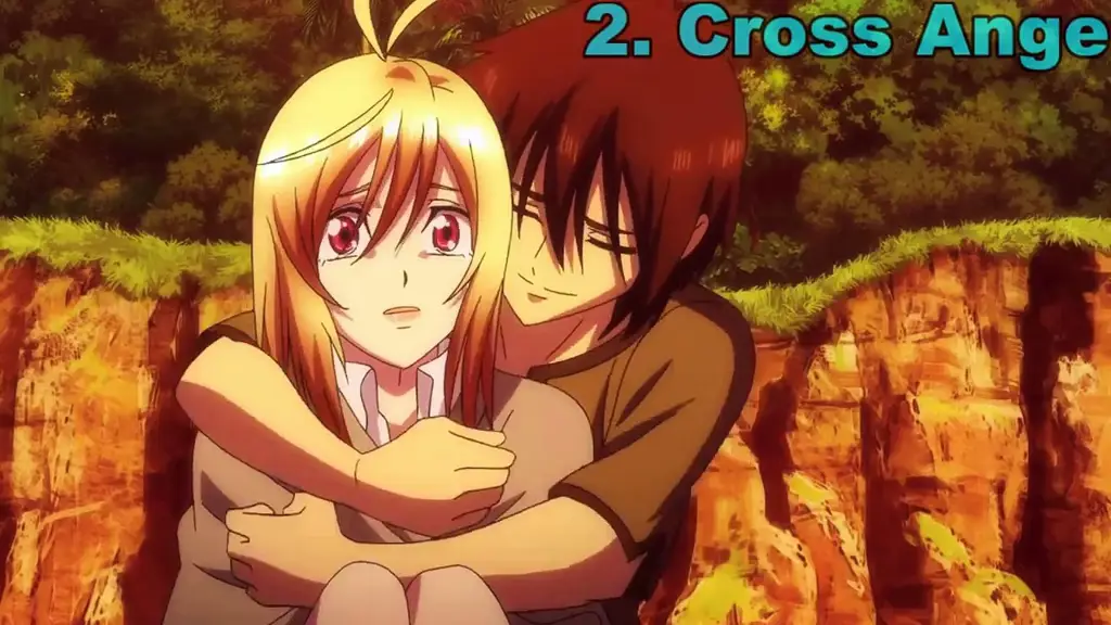 Adegan Romantis di Anime Harem Gambar adegan romantis anime