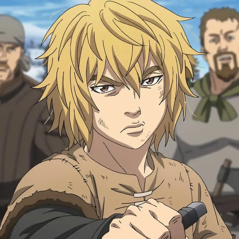 Perjalanan Thorfinn dalam mencari pengampunan Potret Thorfinn, karakter utama Vinland Saga