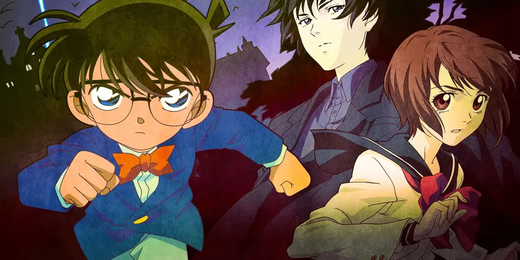 Adegan Misteri Menarik Gambar adegan misteri dalam anime Detective Conan