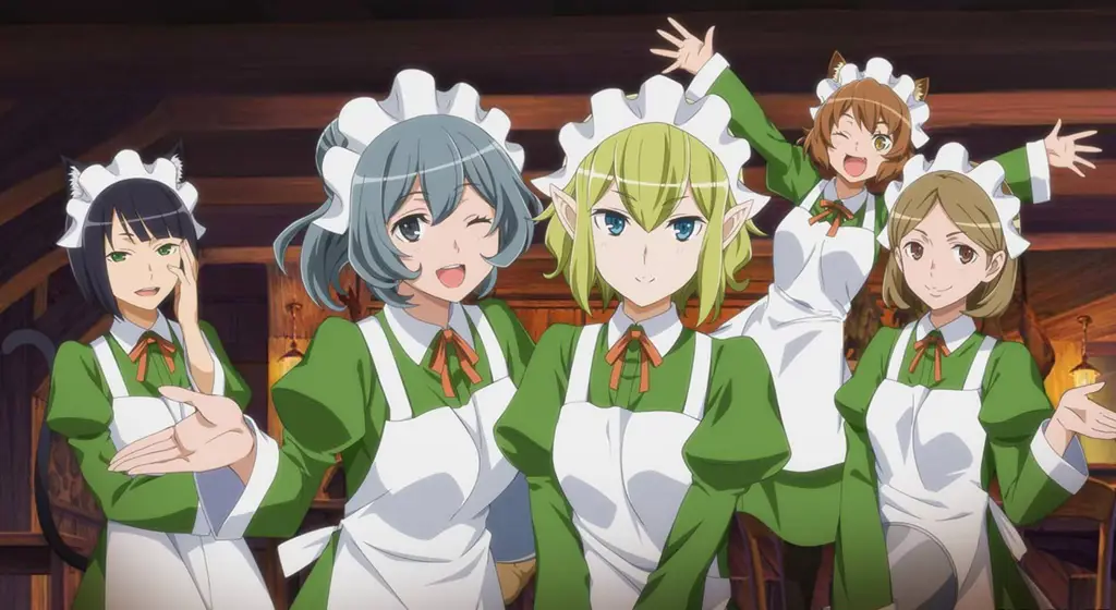 Karakter-karakter Danmachi Gambar karakter-karakter utama dalam anime Danmachi